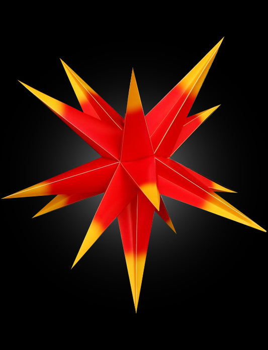 3d star di Natale da appendere agli alberi - 45 cm Multi Color