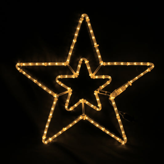 Luce Natalizia 2 Stelle 57x55 - LED da esterno