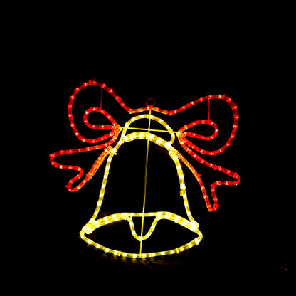 Campana di Natale 55x55 cm - Luci natalizie a LED da esterno