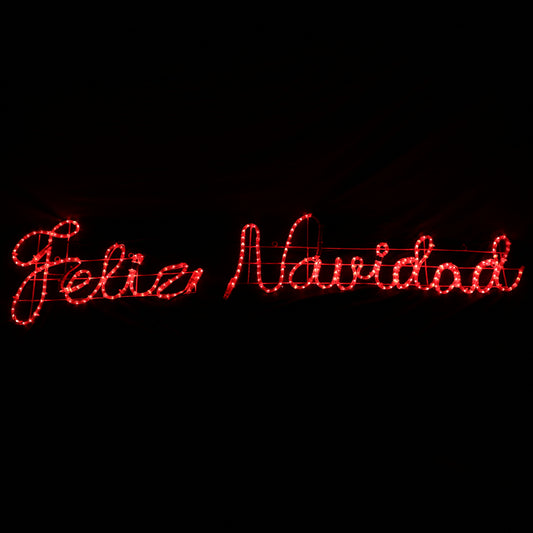 Insegna LED Feliz Navidad - 44x183 cm