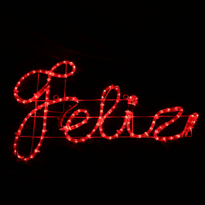 Insegna LED Feliz Navidad - 44x183 cm