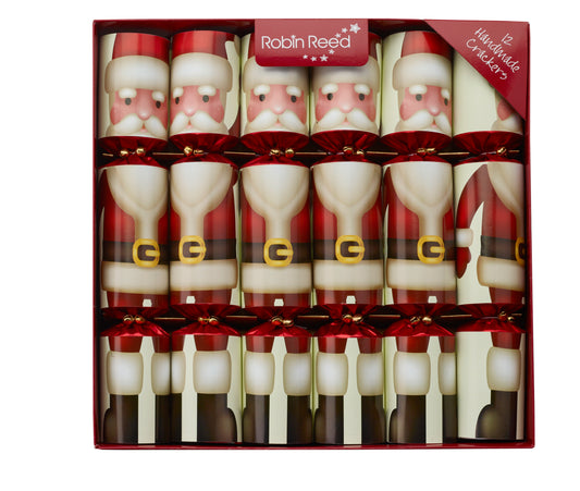 Father Christmas - Crackers with Fun Gift - 12 pezzi