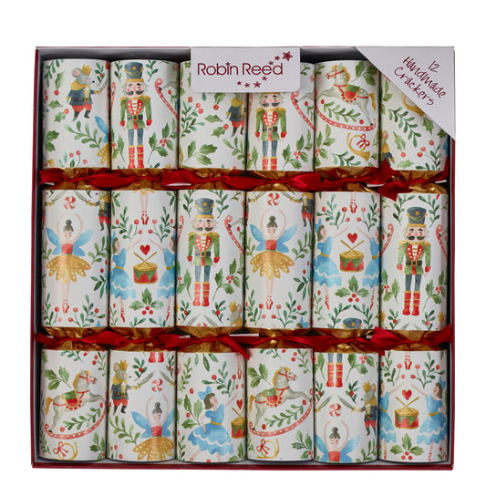 Crackers di Natale - Schiaccianoci e ballerina - 12 pezzi