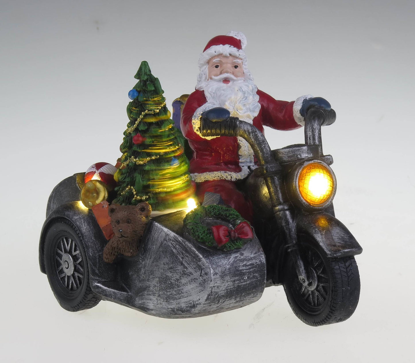 Babbo Natale in moto con sidecar - Villaggio di Natale