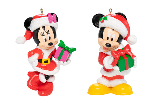 Topolino e Minnie - Ornamento natalizio Disney Blow Mold