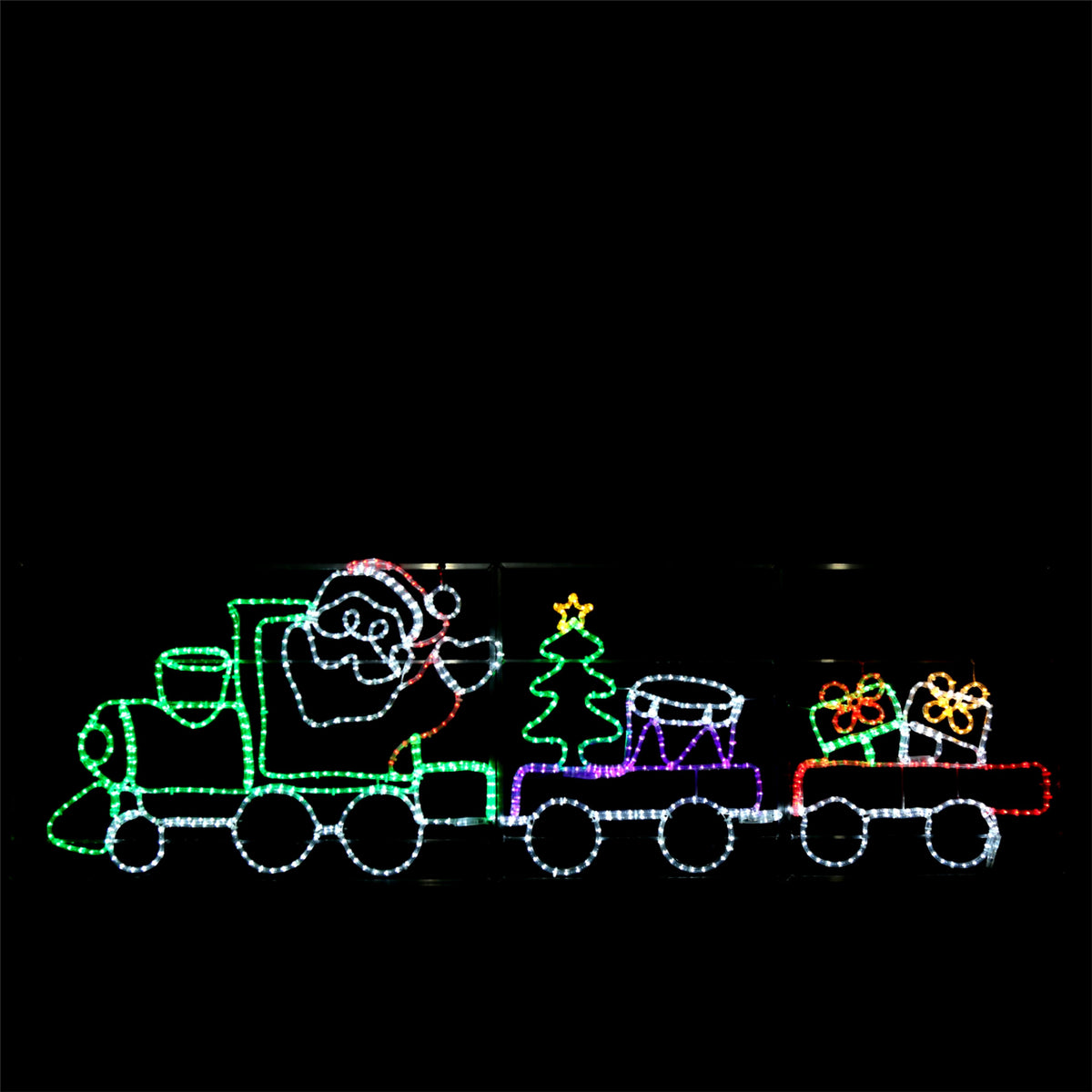 Santa's Train - outdoor Christmas lights - 78x258cm - Santa's Light Shop