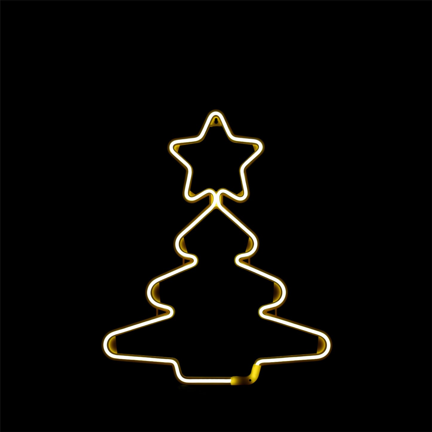 Albero di Natale neon 52x43 cm - Bianco caldo