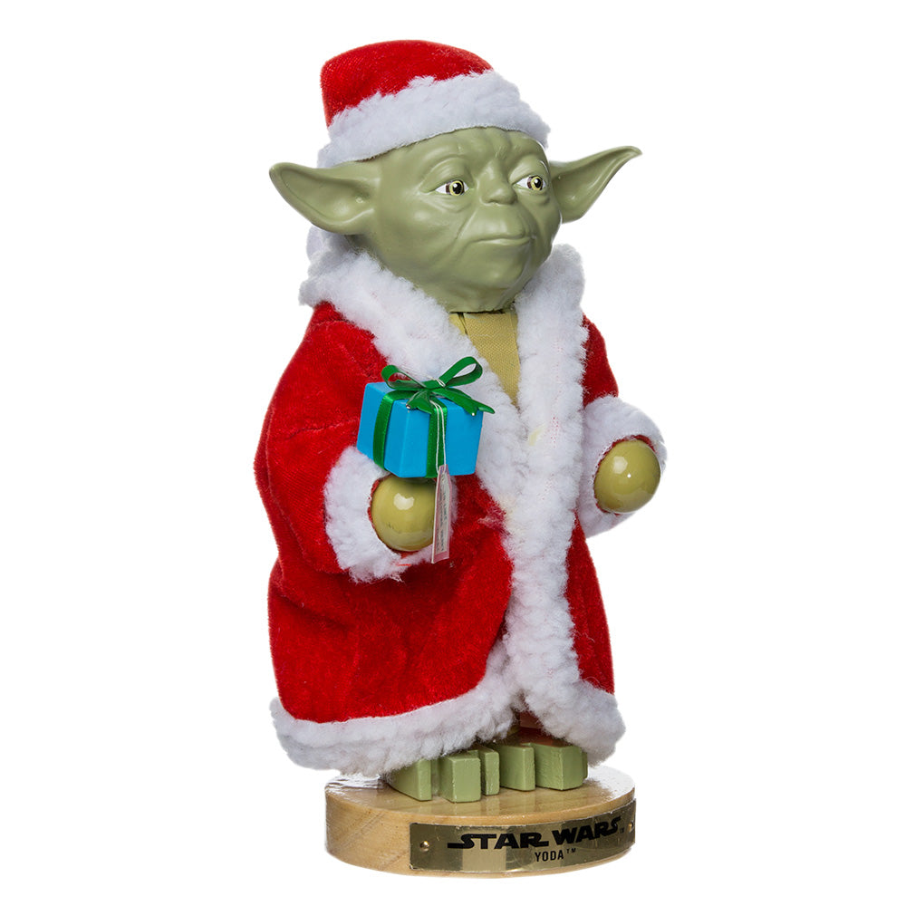 Schiaccianoci 23 cm - YODA IN VESTIONE DI BABBO NATALE