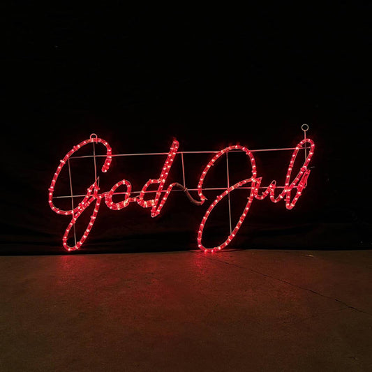 God Jul - Insegna a LED che cambia colore - 115x55 cm