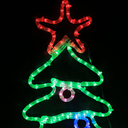 Luce natalizia - Albero di Natale a LED - 57x90 cm